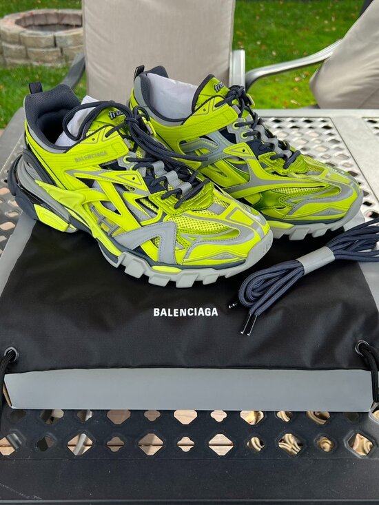 Balenciaga Men’s Track 2 Metallic Caged Trainer Sneakers Size 11E main image 5